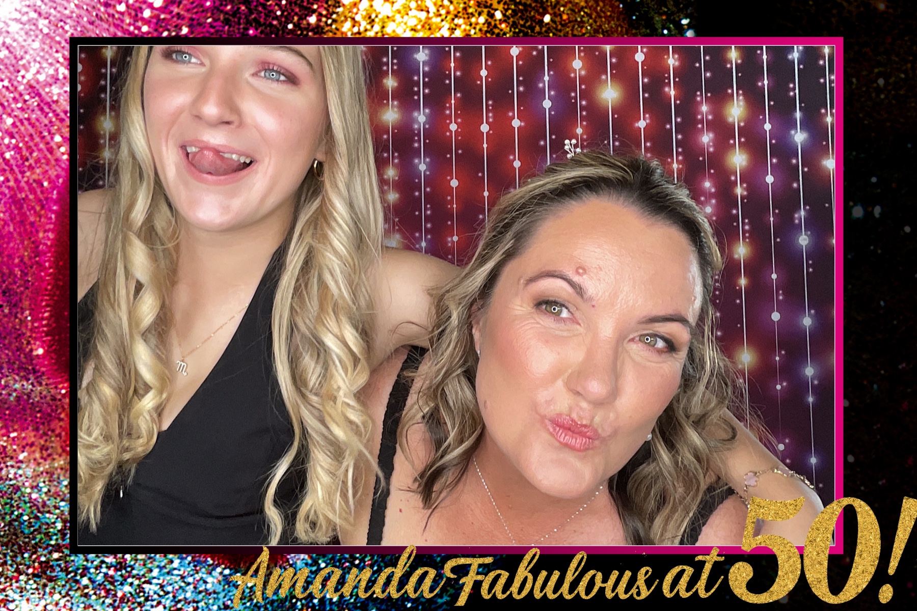 Amanda's 50th — Selfie Central photo booth